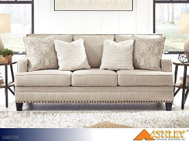 Ashley Claredon Linen Sofa