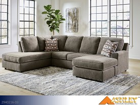 $17 Pays up to April 1* For This Ashley O'Phannon Putty Sectional (2 Piece Set)