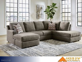 $17 Pays up to April 1* For This Ashley O'Phannon Putty Sectional (2 Piece Set)