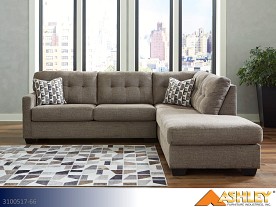 $17 Pays up to April 1* For This Ashley Mahoney Chocolate Sectional (2 Piece Set)