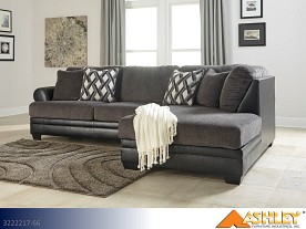 $17 Pays up to April 1* For This Ashley Kumasi Smoke Sectional (2 Piece Set)