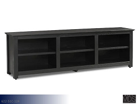 Merit Design Studio Media Console Black Entertainment Stand (87")