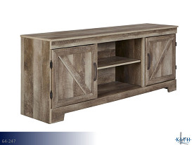 Kith Gambrell Grey TV Stand (65")