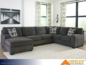 Ashley Ballinasloe Smoke Sectional (3 Piece Set)