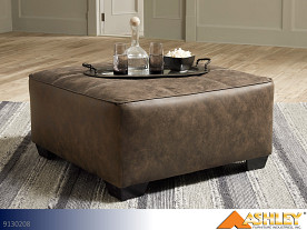 Ashley Abalone Chocolate Ottoman