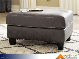 Ashley Venaldi Gunmetal Ottoman