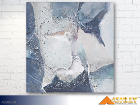 Ashley Lisburgh Blue-Gray-White Wall Art