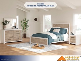 Ashley Charbitt Two-Tone Bedroom Set (Queen 5 Pc Set - Includes Mattress)