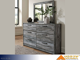 Ashley Baystorm Gray Dresser & Mirror (2 Piece Set)