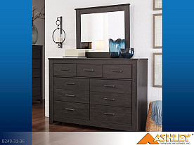 Ashley Brinxton Charcoal Dresser & Mirror (2 Piece Set)