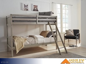 Ashley Lettner Light Gray Bunkbed (Twin-Twin)