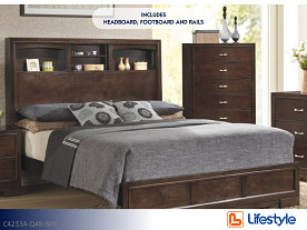 Lifestyle  Walnut Bed