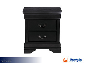 Lifestyle Louis Philippe Ebony Nightstand