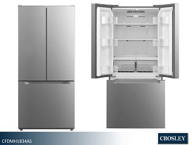 Crosley 18.4 Cu Ft French Door Refrigerator  (Stainless)