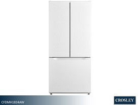 Crosley 18.4 Cu Ft French Door Refrigerator W/Icemaker  (White)