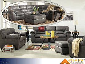 Ashley Bladen Slate Sofa and Loveseat (2 Piece Set)