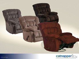 Catnapper Daly Choice of Colors Recliner (Chaise Swivel Glider)