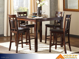 Ashley Bennox Brown Pub Dining Set (5 Piece Set)