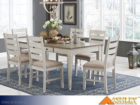 Ashley Skempton White Dining Set (7 Piece Set)