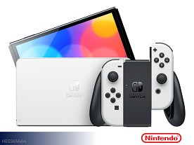 $17 Pays up to April 1* For This Nintendo OLED Switch with Game Game System (White)