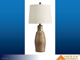 Ashley Calixto Taupe Lamps