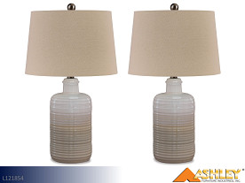 Ashley Marina Taupe Lamps (Pair)