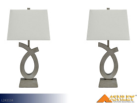 Ashley Amayeta Silver Lamps (Pair)