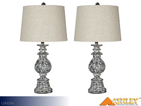 $20.25 Pays First Month! Ashley Macawi Antique Lamps (Pair)