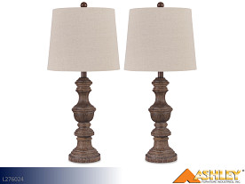 Ashley Magaly Brown Poly Lamps (Pair)