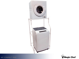 Magic Chef Compact Compact Washer - W 2.0 Cu Ft | D 2.6 Cu Ft (White)