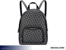 Michael Kors Jaycee Zip Pocket Backpack Handbag - Medium (Black/Silver)