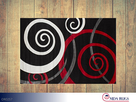 MDA  Black-Red Rug