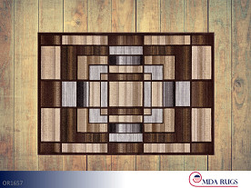 MDA  Black-Beige Rug