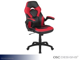 OSC Designs Gaming Gaming Chair - Swivel (Red-Black)