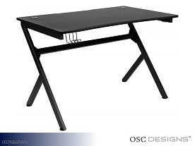 OSC Designs Gaming Gaming Desk (Black)