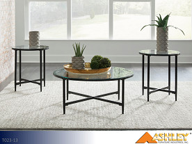 Ashley Stetzer Black Occasional Table Set (3 Piece Set)