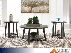 Ashley Caitbrook Gray Occasional Table Set (3 Piece Set)