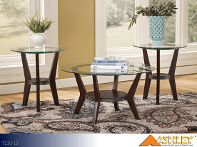 Ashley Fantell Dark Brown Occasional Table Set (3 Piece Set)