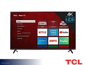 TCL 4K UHD HDR LED Smart Roku Television - 65"