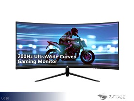 Z-EDGE Curved Monitor - 30" Screen (Black)