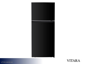 Vitara  Refrigerator with Top Mount Freezer - 18 Cu Ft (Black)