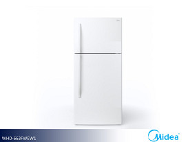 Midea  Refrigerator with Top Mount Freezer (White)