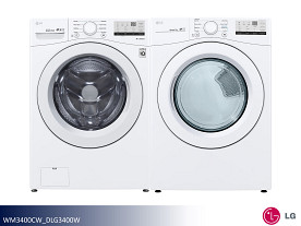 $17 Pays up to April 1* For This LG Front Load Front Load Washer Dryer Set - W: 4.5cf | D: 7.4cf (white)