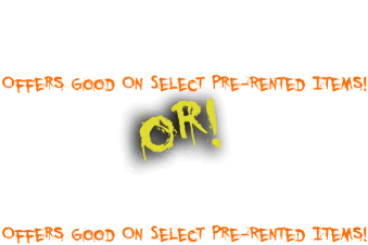 Up To 1-Year same as cash Offers Good On Select Pre-Rented Items! or get Up To $10 off The Weekly Price Offers Good On Select Pre-Rented Items!
